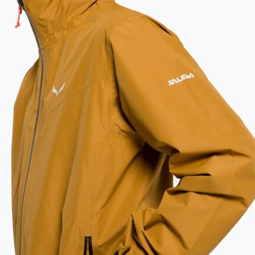 Salewa pánska bunda do dažďa Puez Aqua 4 PTX 2.5L hnedá 00-0000028615