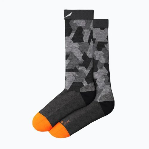 Pánske trekingové ponožky Salewa Pedroc Camo AM Crew black-grey 00-0000069039