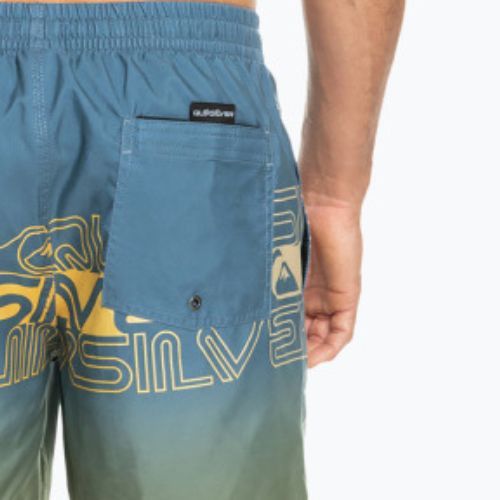 Pánske plavecké šortky Quiksilver Everyday Wordblock Volley 17" modré EQYJV04005-BYG6