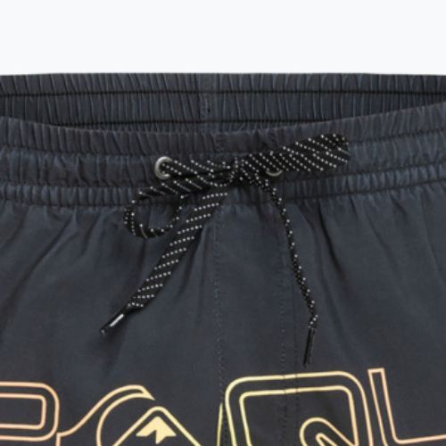 Quiksilver Pánske plavecké šortky Everyday Wordblock Volley 17" Graphite EQYJV04005-KVJ6