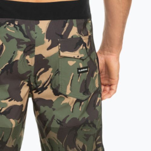 Quiksilver pánske plavecké šortky Highlite Scallop 19" zelené EQYBS04761-CQY6