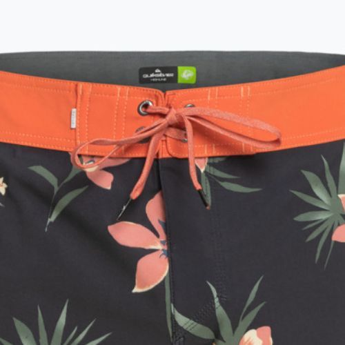 Quiksilver pánske plavecké šortky Surfsilk Scallop 18" graphite EQYBS04770-KTA6