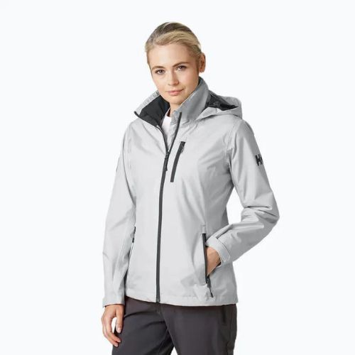 Helly Hansen Dámska stredná bunda s kapucňou Crew Grey 33891_853