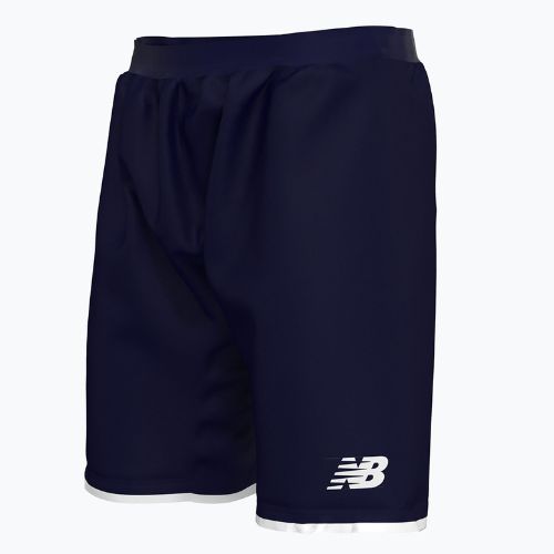 Detské futbalové šortky New Balance Match Junior námornícka modrá NBEJS9026