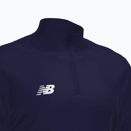 Detská futbalová mikina New Balance Training 1/4 Zip Knitted navy blue NBEJT9035