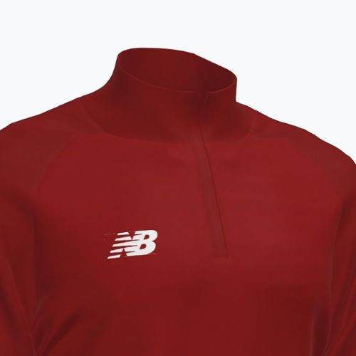 Detská futbalová mikina New Balance Training 1/4 Zip Knitted bordová NBEJT9035