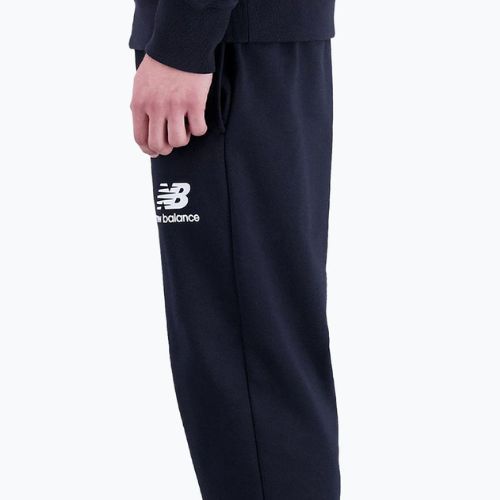 New Balance Essentials Stacked Logo Francúzske pánske tréningové nohavice black NBMP31539BK