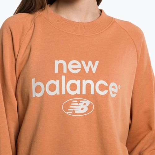 Dámska tréningová mikina New Balance Essentials Reimagined Archive French Terry Crewneck brown NBWT31508