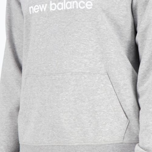 Dámska tréningová mikina New Balance Essentials Stacked Logo French Terry Hoodie sivá NBWT31533