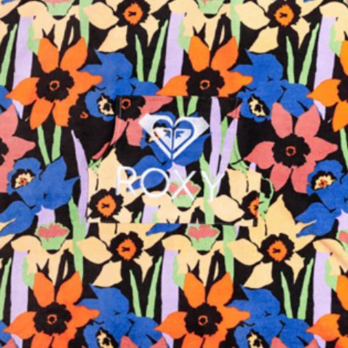 Dámske pončá ROXY Stay Magical Printed 2021 anthracite flower jammin