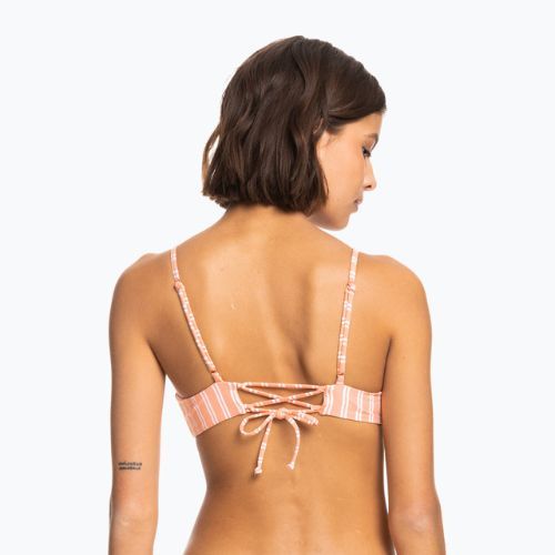 Vrchný diel plaviek ROXY Into The Sun Athletic Triangle 2021 papaya punch novelta stripe h