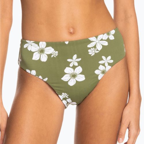 Spodný diel plaviek ROXY Retro Revo Bikini Hl Midwaist 2021 loden green surfrider spirit s