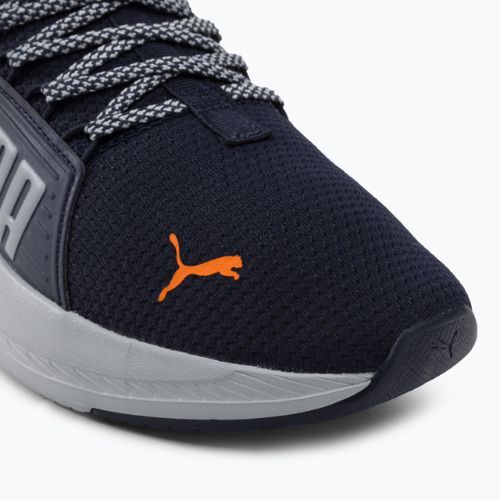 PUMA Softride Premier Slip-On pánska bežecká obuv navy/platinum gray/ultra orange