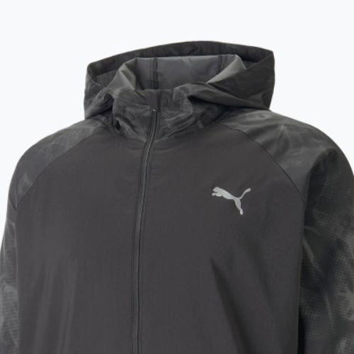 Pánska bežecká bunda PUMA Run Favorite Aop Woven black 523389 01