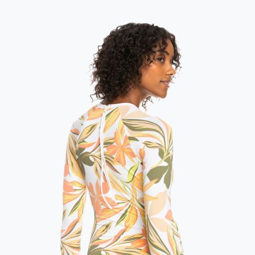 Dámske jednodielne plavky ROXY Print Mix Solid 2021 bright white subtly salty flat