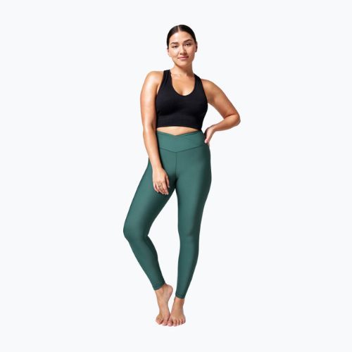 Dámske tréningové legíny Casall Overlap High Waist green 22500