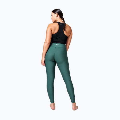 Dámske tréningové legíny Casall Overlap High Waist green 22500