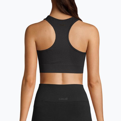 Casall Essential Block Seamless Sport dámsky tréningový top čierny 22114