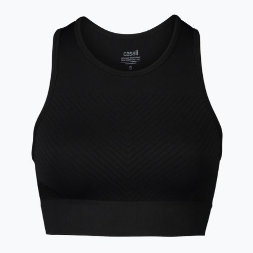 Casall Essential Block Seamless Sport dámsky tréningový top čierny 22114