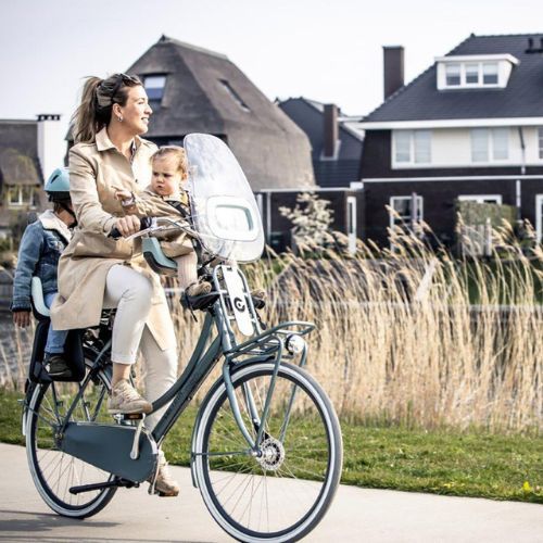 Zadné sedadlo na bicykel pre rám bobike Go 1P čierno-béžové 8012400001