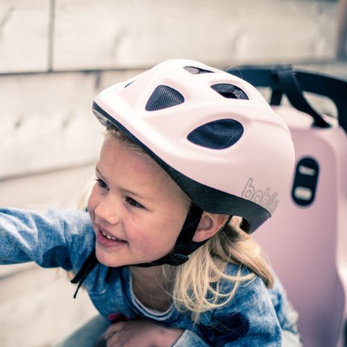 Zadné sedadlo na bicykel pre nosič bobike Go pink-grey 8012300004
