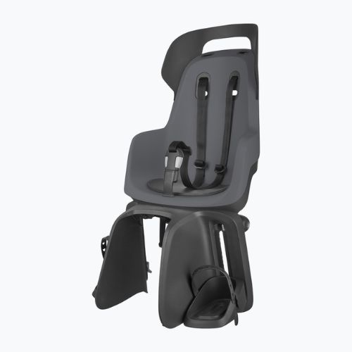Sedadlo na bicykel Bobike Go RS so zadným nosičom sivé/čierne 8012600005