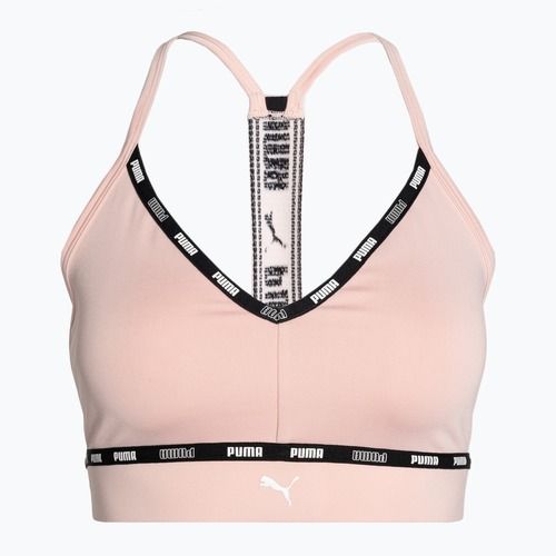 PUMA Low Impact Puma Strong Strappy fitness podprsenka ružová 522225 66