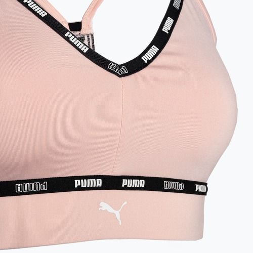 PUMA Low Impact Puma Strong Strappy fitness podprsenka ružová 522225 66