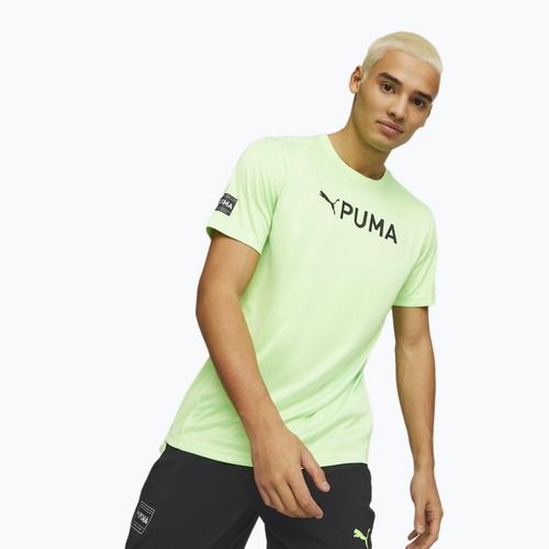 Pánske tréningové tričko PUMA Fit Logo Cf Graphic green 523098 34