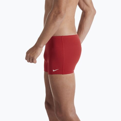 Pánske plavecké boxerky Nike Hydrastrong Solid Square Leg červené NESSA002-614