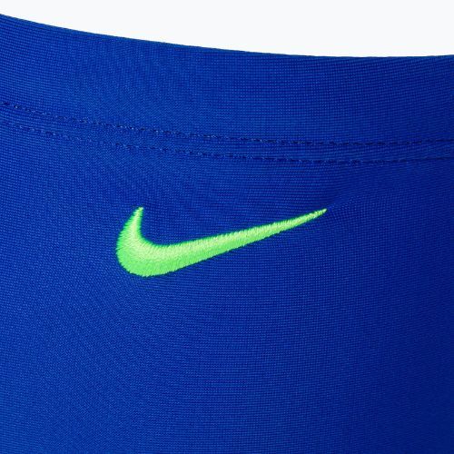 Detské plavecké boxerky Nike Multi Logo Square Leg modré NESSD042-494