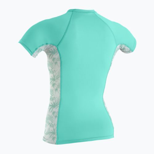 Dámske plavecké tričko O'Neill Side Print Rash Guard Turquoise 5405S