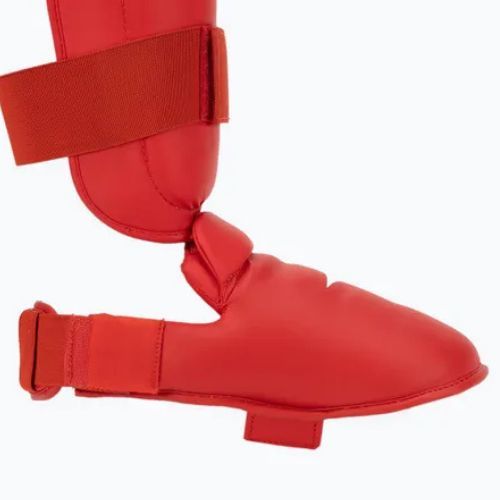 Mizuno Instep červené polstrované chrániče holennej kosti a chodidla 23EHA10062