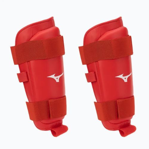 Chrániče holennej kosti Mizuno červené 23EHA10262