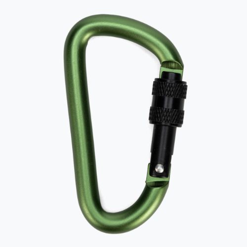 Salewa D-Shape Carbiner so skrutkou zelená 00-0000034102