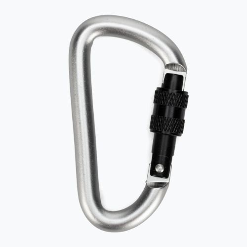 Salewa D-Shape Carbiner so skrutkou šedá 00-0000034102