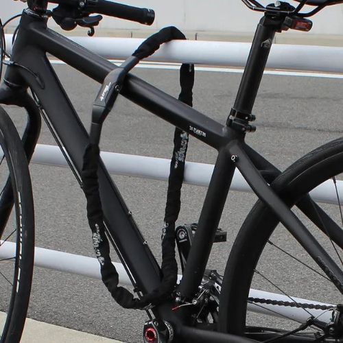 Zámok na bicykel Crops K4-66 čierny CP-K4-66-AL-01