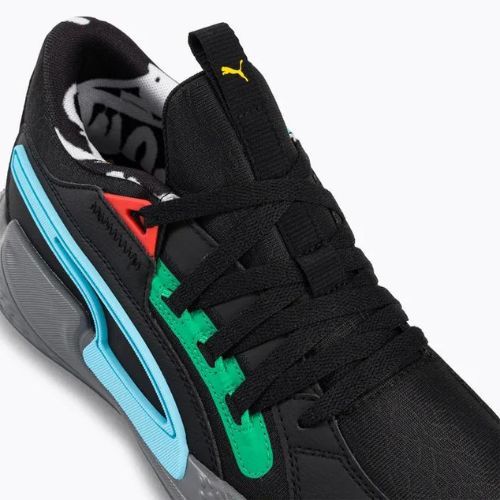 PUMA Court Rider Chaos Block Party pánska basketbalová obuv black 378265 01