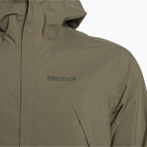 Marmot PreCip Eco Pro pánska bunda do dažďa zelená 14500-21543