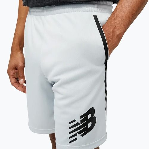 New Balance pánske futbalové tréningové šortky Tenacity white MS31127LAN