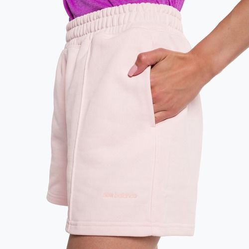 Dámske tréningové šortky New Balance Athletics Nature State French Terry pink WS23552WAN