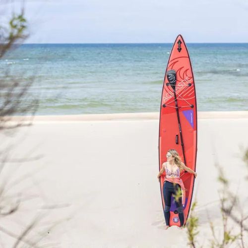 AQUASTIC Touring SUP doska 12'6" červená AQS-SUP004