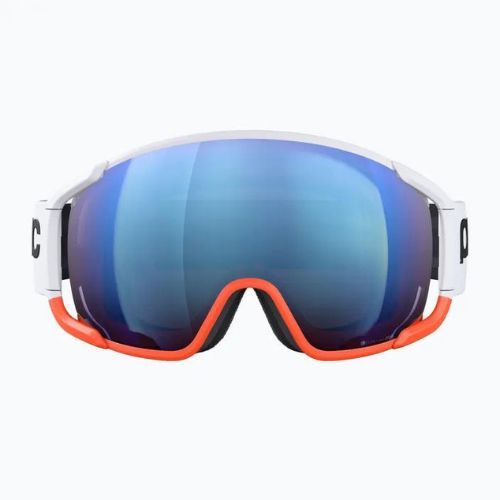 Lyžiarske okuliare POC Zonula Race hydrogen white/zink orange/partly blue