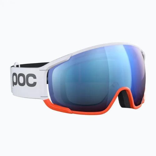 Lyžiarske okuliare POC Zonula Race hydrogen white/zink orange/partly blue