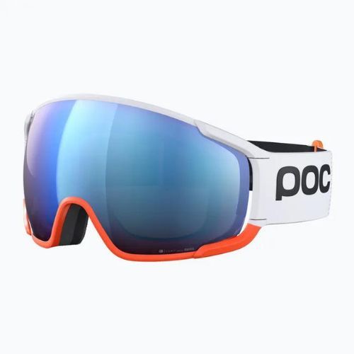 Lyžiarske okuliare POC Zonula Race hydrogen white/zink orange/partly blue