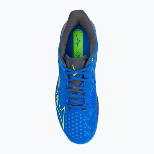 Pánska tenisová obuv Mizuno Wave Exceed Tour 5 CC peace blue/acid lime/iron gate