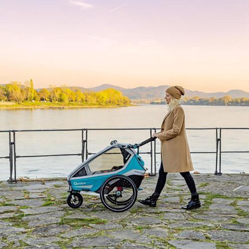 Qeridoo Kidgoo 1 Športový príves na jednokolku modrý Q8S-20-P