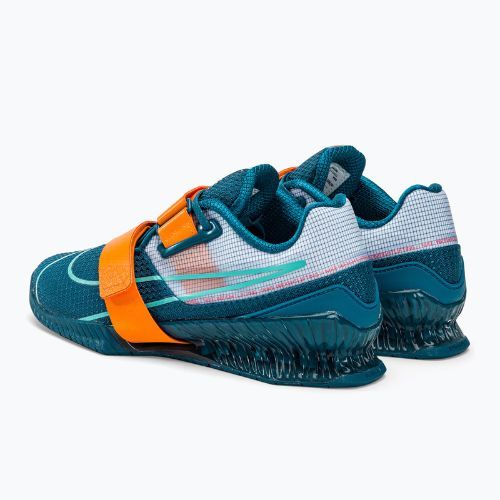 Nike Romaleos 4 modrá/oranžová vzpieračská obuv