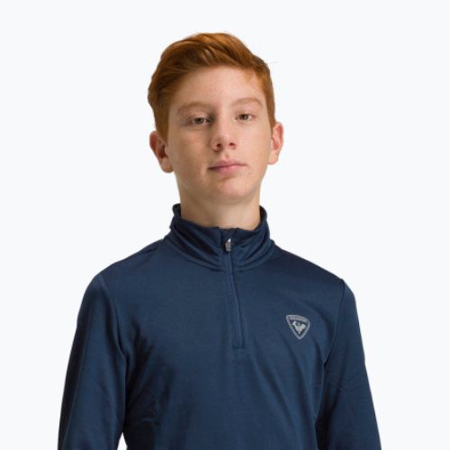 Rossignol Boy 1/2 Zip Warm Stretch detská lyžiarska mikina dark navy