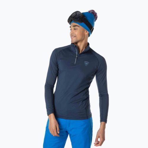 Pánska termoaktívna mikina Rossignol Classique 1/2 Zip dark navy